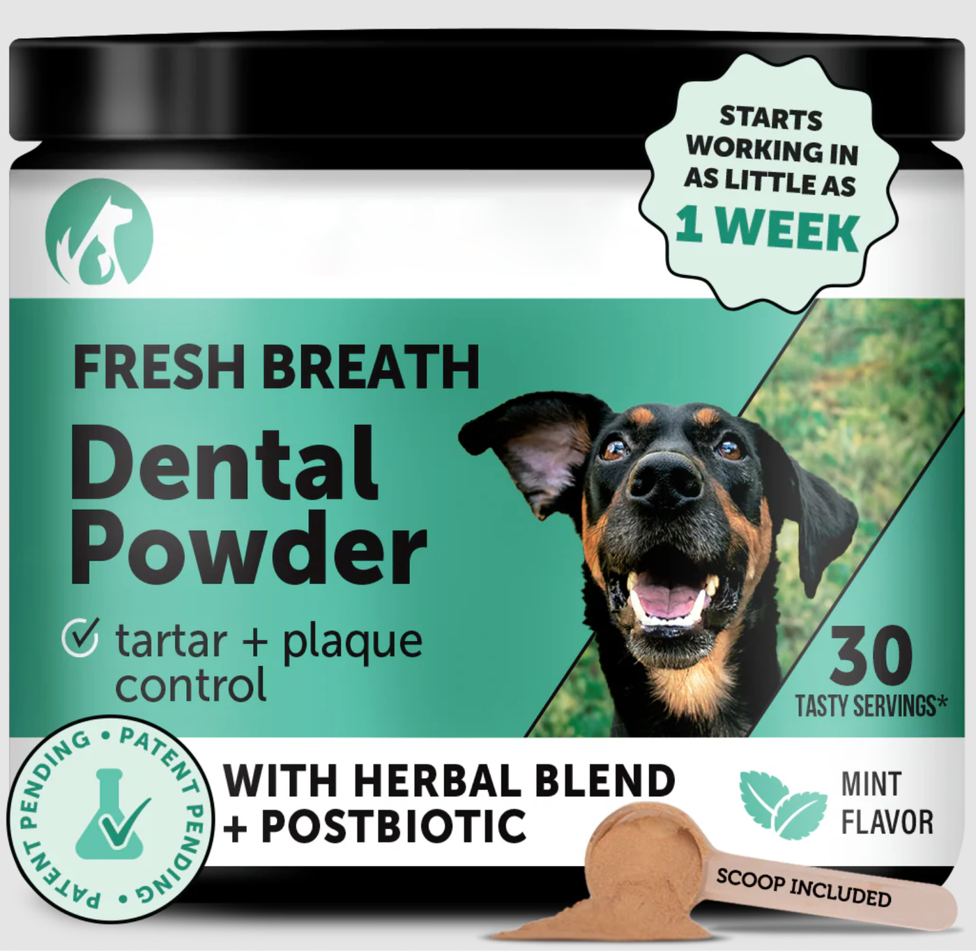 Asolla Fresh Breath Powder — Natural Dental Support for Small & Senior Dogs